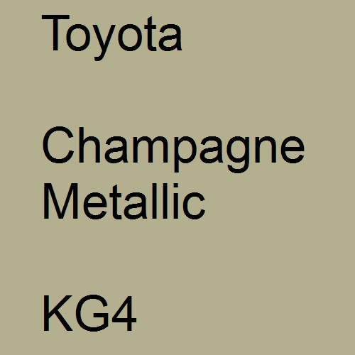 Toyota, Champagne Metallic, KG4.